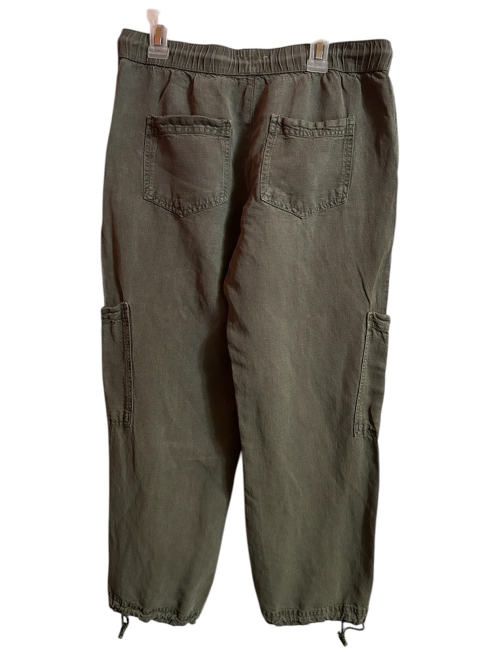 Nicole Miller Olive Cargo Drawstring Capris - Picture 6 of 15